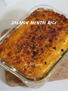 Foto resep Salmon Mentai Rice