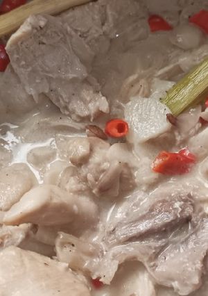 Foto resep Ayam Suwir Kuah Santan