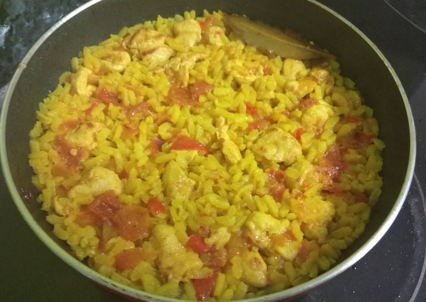 Arroz con pollo rápido