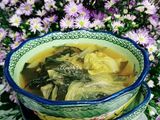 Canh kim chi rong biển