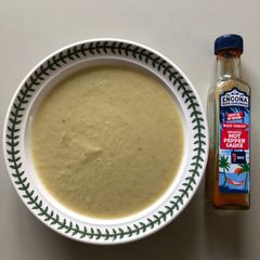 A picture of Essex “Neep & Tattie” Soup - with optional side-kick.
