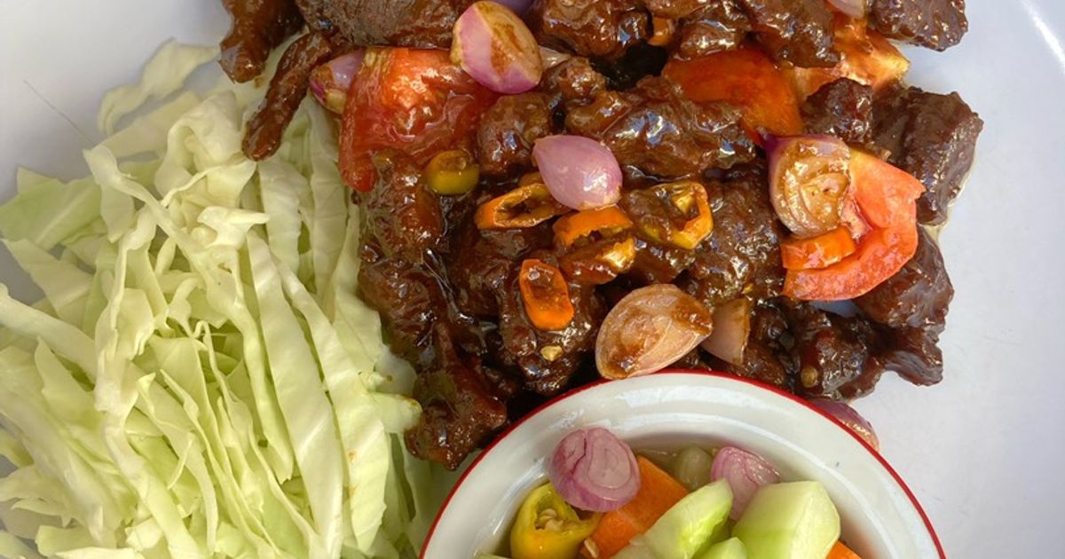 Sate goreng kambing