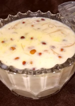 A picture of Vermicelli kheer.