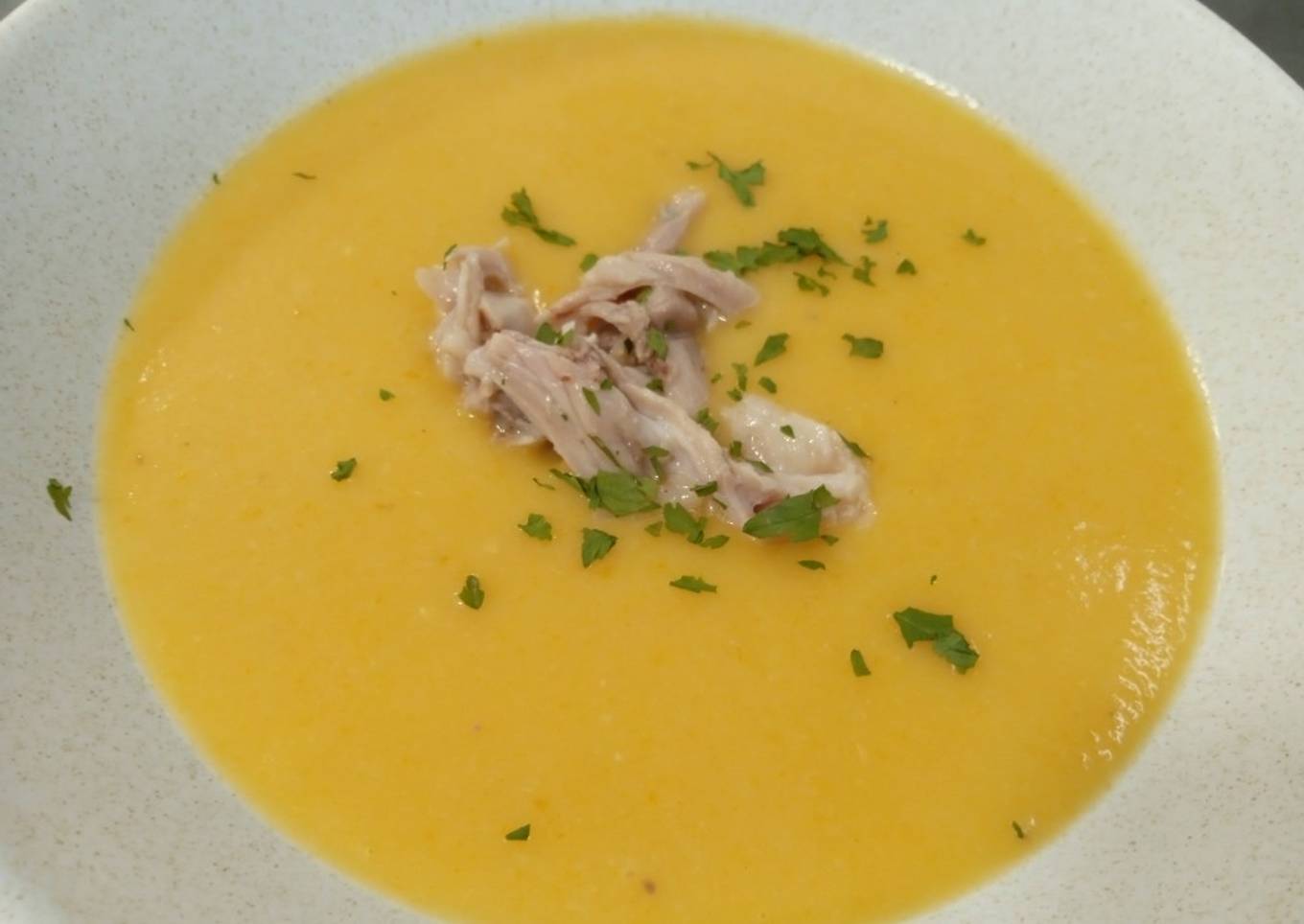 Crema de verduras al pollo