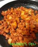 Chorizo de soya con papa