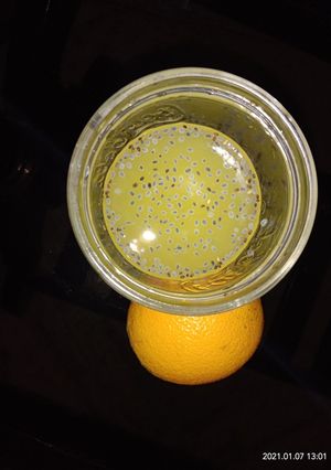 A picture of Chia orange juice.