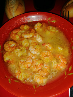 Una foto de Gambas al ajillo