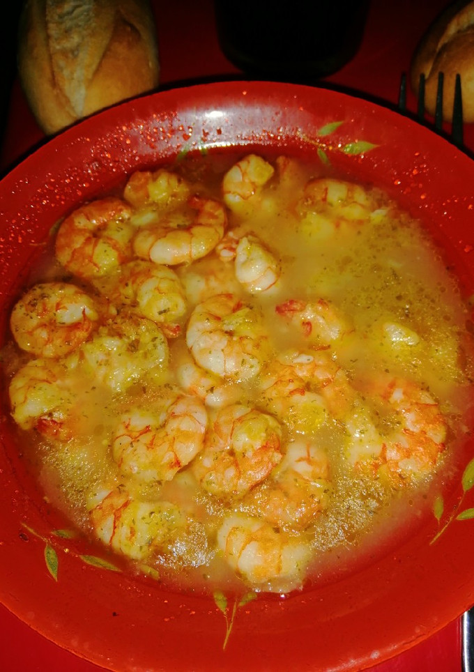 Una foto de Gambas al ajillo