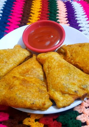 A picture of Leftover Roti pakoda.