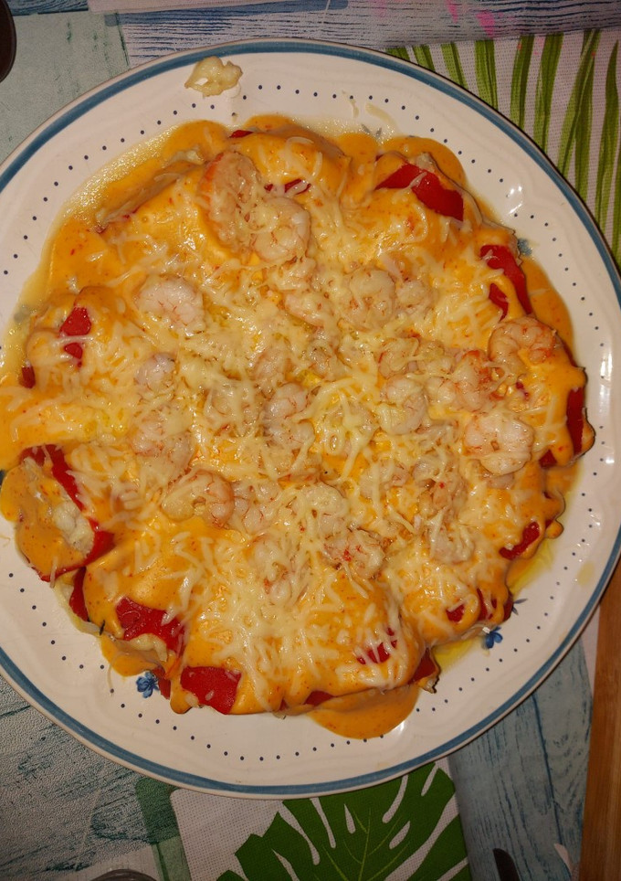 Una foto de Pimientos de piquillo rellenos de bacalao y gambas