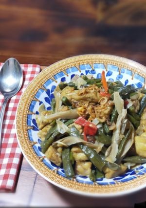 Foto resep Oseng Tahu Tempe Jamur Tiram Kacang Panjang