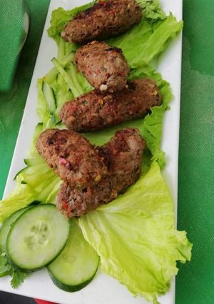 A picture of Gola Kabab.