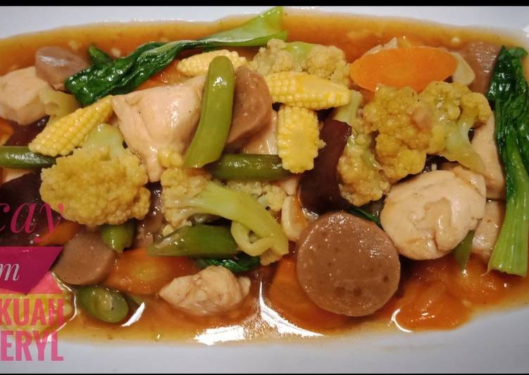 🍒capcay ayam bakso kuah🍒