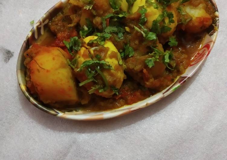 Egg potato curry