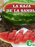 La espectacular manera de servir una raja de una sandía