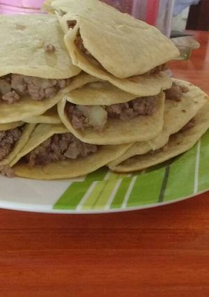 Una foto de Tacos mexicanos de carne