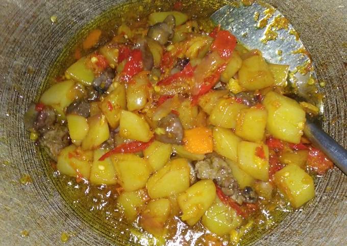Resep Balado Kentang Ati Ampela Anti Gagal