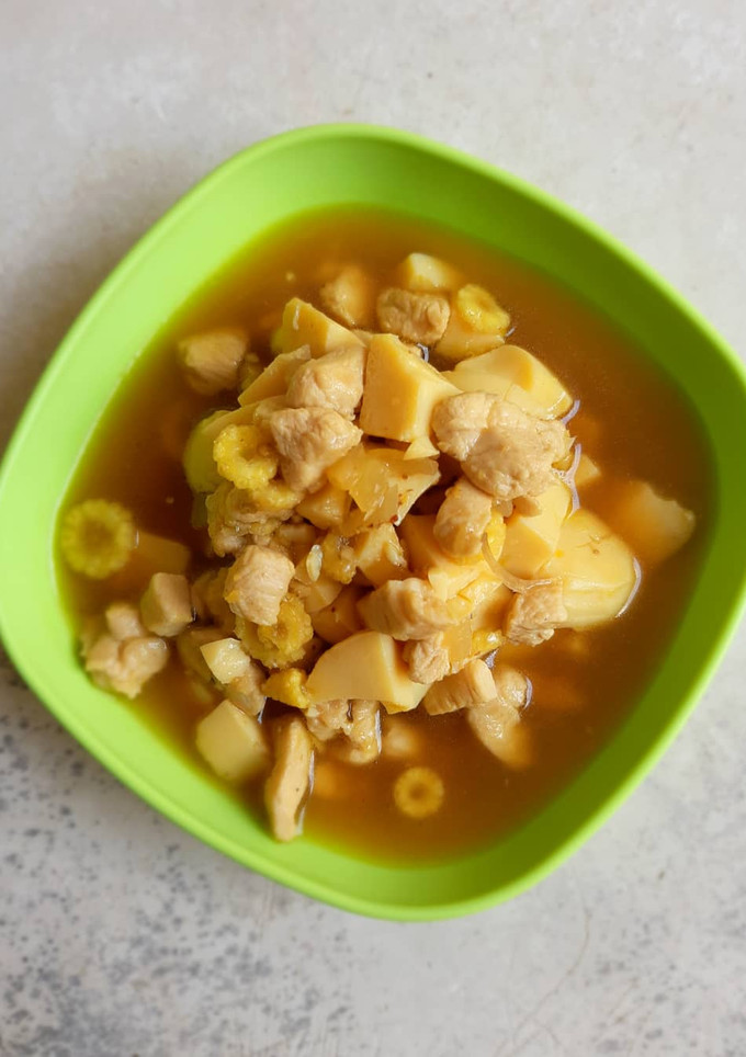 Foto resep Mpasi 1 tahun Tofu Ayam kuah