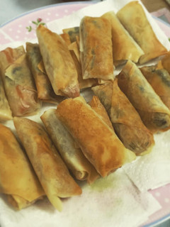 A picture of Spring rolls.
