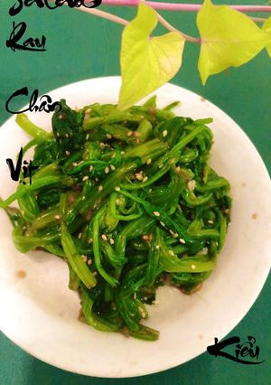 Hình của món Salad rau chân vịt kiểu Hàn 🌺.