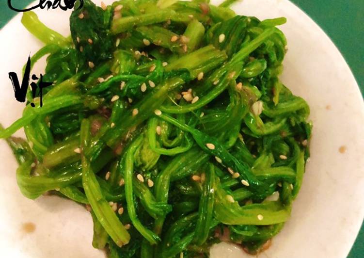 Salad rau chân vịt kiểu Hàn 🌺