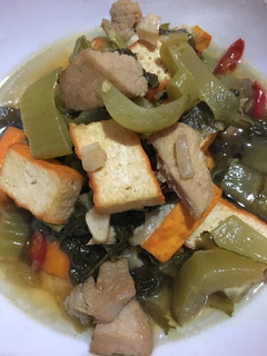 Foto resep Sayur asin cah tahu kuning