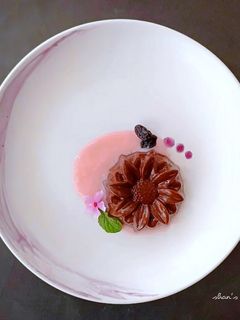 Foto resep Puding Cokelat Vla Stroberi