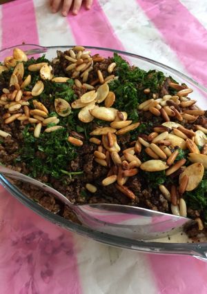 صورة لوصفة فتة الحمص