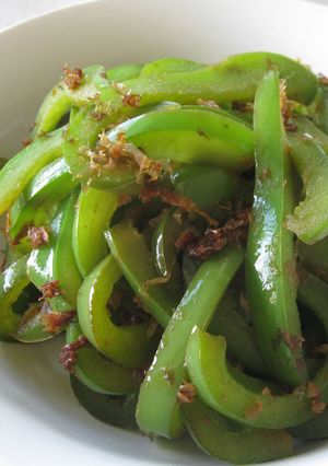 A picture of Capsicum Katsuobushi Stir Fry.