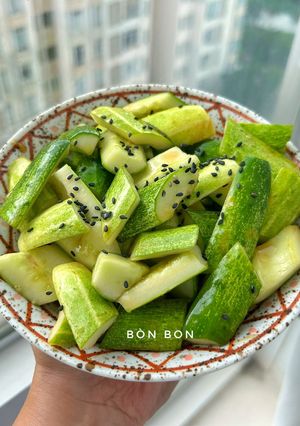 Hình của món Salad Dưa Chuột Mù Tạt.