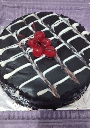 Foto resep Brownies kukus dengan ganache & cherry