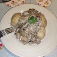 Pollo con champiñones