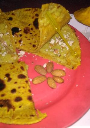 A picture of Mango Maharaja paratha.
