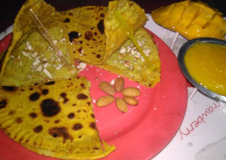 Easiest Way to Prepare Homemade Mango Maharaja paratha