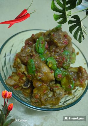 Foto resep Ayam bumbu kuning + pete