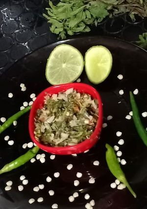 A picture of Chilli thecha.
