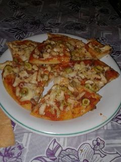 صورة لوصفة بيتزا