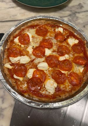Foto di Pizza alla diavola di pane raffermo con il fornetto ariete