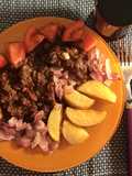 #LaCocinaNosUneBifes de chorizo  al cabernet slow cook- cocción lenta