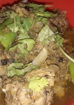 A picture of Green Gosht.