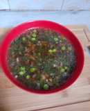 Lemon coriander almond soup