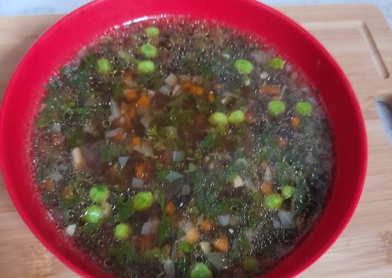 Lemon coriander almond soup