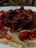 Mutton Tikka Spaghetti