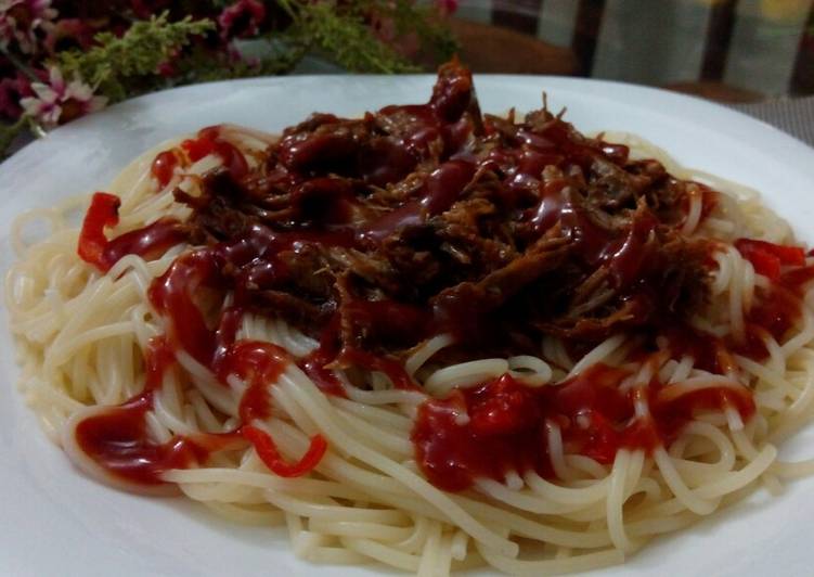 Mutton Tikka Spaghetti