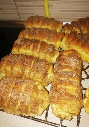 Fahéjas-vaníliás tekercs recept fotója