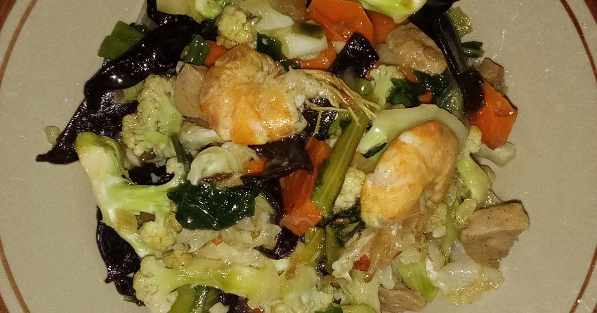 Capcay sayur jamur kuping