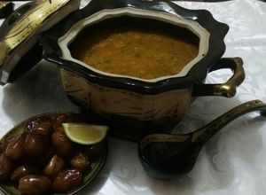 صورة لوصفة شوربة الحريرة المغربية