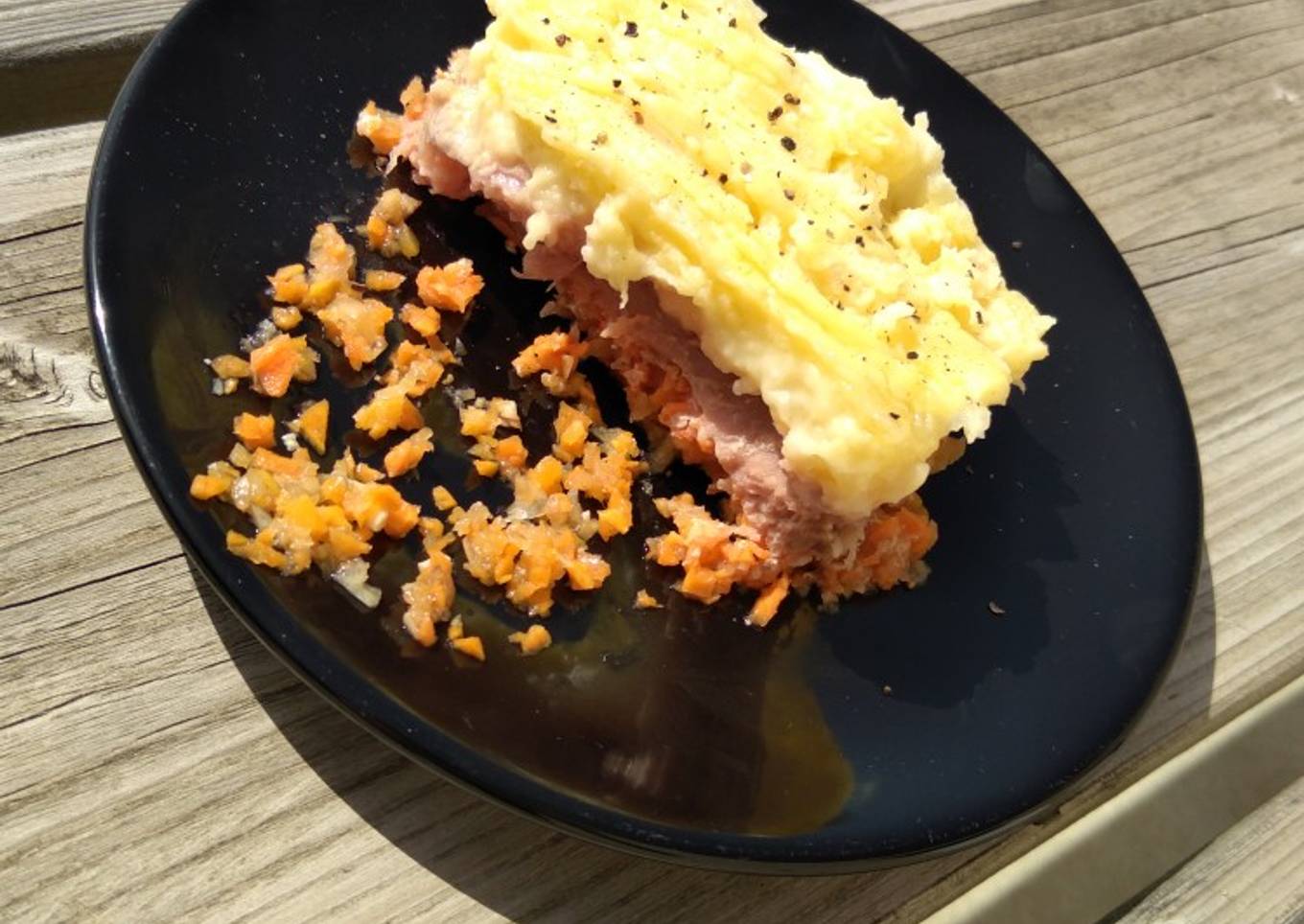 Hachis parmentier de thon aux légumes citronnés