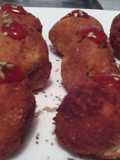 Bolas de papa con queso tomillo y laurel