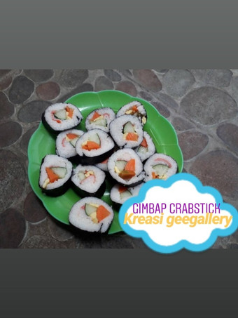 Bagaimana Membuat 12. Gimbap crabstick yang Lezat